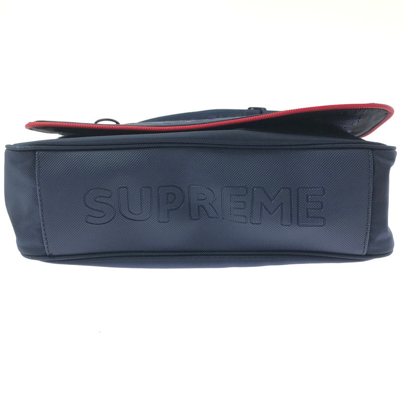 【中古品】【メンズ】 Supreme シュプリーム ×LACOSTE ラコステ 19AW SMALL MESSENGER BAG スモール メッセンジャーバッグ ショルダーバッグ カバン 188-260420-na-04-tagh カラー：ネイビー 万代Net店