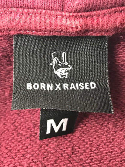 【中古品】【メンズ】 BORN X RAISED ボーンアンドレイズド SNOOTY FOX PULLOVER HOODIE スヌーティーフォックス プルオーバー フーディー パーカー 142-260328-na-06-tag サイズ：M カラー：レッド系 万代Net店