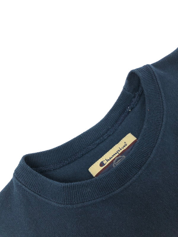 【中古品】【メンズ】 BORN X RAISED CHAMPION ボーン アンド レイズド チャンピオン 90～00's PREMIUM REVERSE WEAVE PRINT CREWNECK SWEAT 146-260326-rt-05-tag サイズ：L カラー：ネイビー 万代Net店