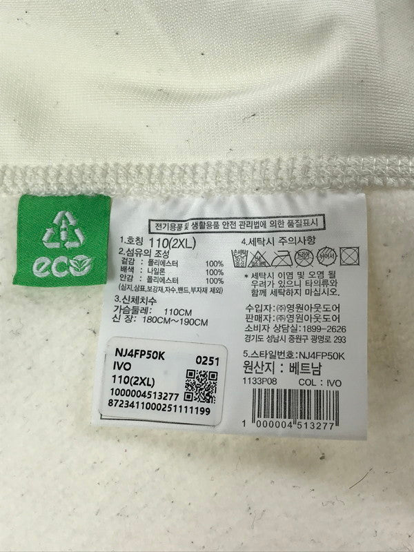 【現状渡し品】【メンズ】 THE NORTH FACE ザ・ノースフェイス WHITE LABEL ホワイトレーベル RIMO FLEECE JACKET NJ4FP50K リモ フリースジャケット アウター 144-260324-na-12-tag サイズ：2XL/100 カラー：ホワイト 万代Net店