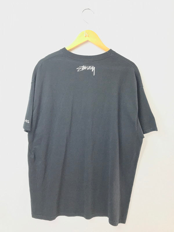 【中古品】【メンズ】 OLD STUSSY オールド ステューシー 00'S ROCK STEADY SKULL T-SHIRT 00年代 Tシャツ 半袖Tシャツ 原宿チャプト限定 142-260518-na-08-tagh サイズ：XL カラー：ブラック 万代Net店
