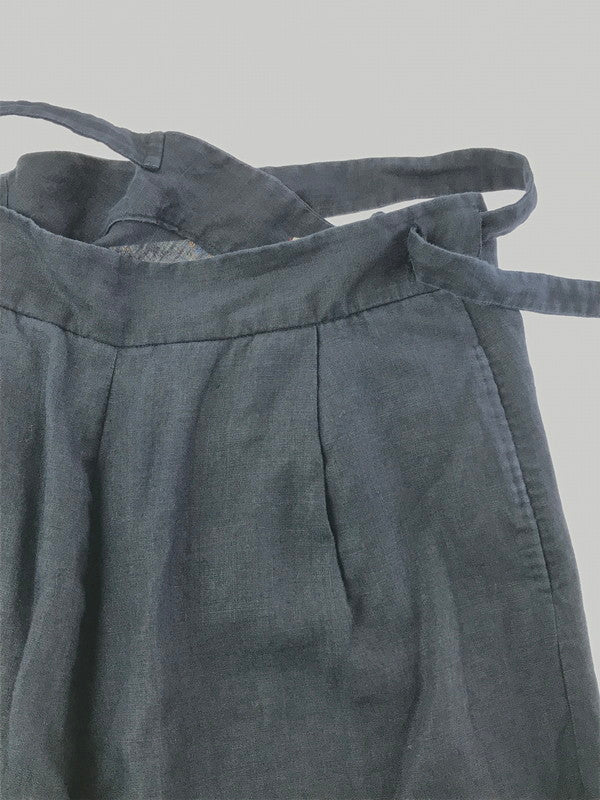 【中古品】【メンズ】 YAECA ヤエカ BRISBANE MOSS HIGH WAISTED PLEATED WIDE PANTS 4639 ハイウエスト タック ワイドパンツ 151-260523-rt-17-tagh サイズ：M カラー：ネイビー 万代Net店