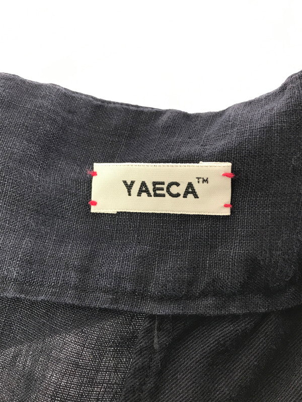 【中古品】【メンズ】 YAECA ヤエカ BRISBANE MOSS HIGH WAISTED PLEATED WIDE PANTS 4639 ハイウエスト タック ワイドパンツ 151-260523-rt-17-tagh サイズ：M カラー：ネイビー 万代Net店