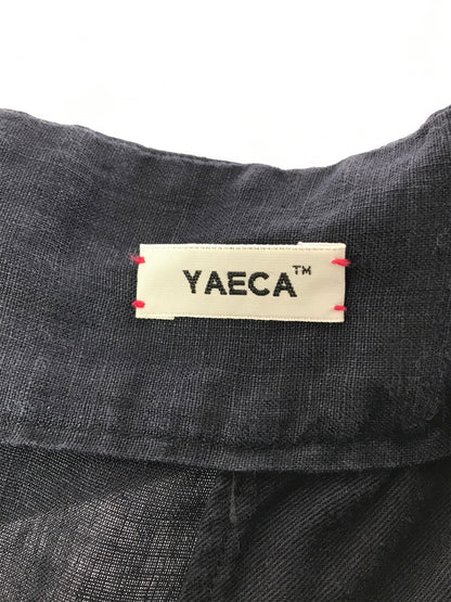 【中古品】【メンズ】 YAECA ヤエカ BRISBANE MOSS HIGH WAISTED PLEATED WIDE PANTS 4639 ハイウエスト タック ワイドパンツ 151-260523-rt-17-tagh サイズ：M カラー：ネイビー 万代Net店
