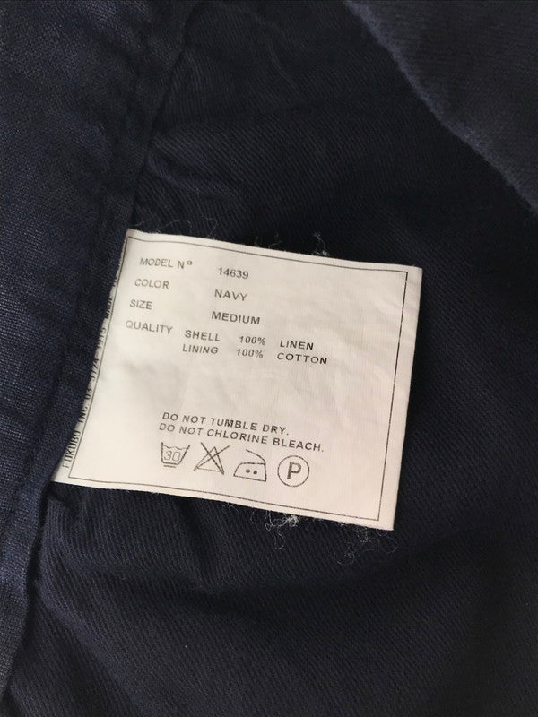 【中古品】【メンズ】 YAECA ヤエカ BRISBANE MOSS HIGH WAISTED PLEATED WIDE PANTS 4639 ハイウエスト タック ワイドパンツ 151-260523-rt-17-tagh サイズ：M カラー：ネイビー 万代Net店