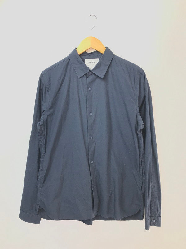 【中古品】【メンズ】 YAECA ヤエカ COMFORT SHIRT 17152 コンフォートシャツ 長袖シャツ 140-260520-na-29-tagh サイズ：EX LARGE カラー：ネイビー 万代Net店