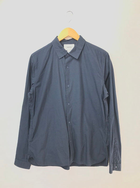 【中古品】【メンズ】 YAECA ヤエカ COMFORT SHIRT 17152 コンフォートシャツ 長袖シャツ 140-260520-na-29-tagh サイズ：EX LARGE カラー：ネイビー 万代Net店