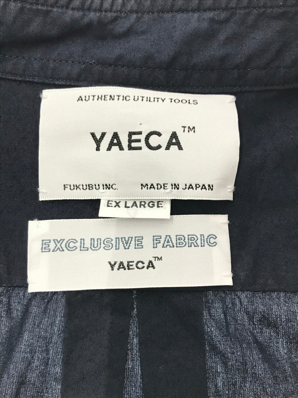 【中古品】【メンズ】 YAECA ヤエカ COMFORT SHIRT 17152 コンフォートシャツ 長袖シャツ 140-260520-na-29-tagh サイズ：EX LARGE カラー：ネイビー 万代Net店