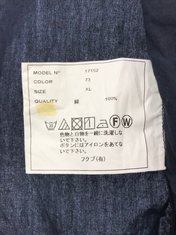 【中古品】【メンズ】 YAECA ヤエカ COMFORT SHIRT 17152 コンフォートシャツ 長袖シャツ 140-260520-na-29-tagh サイズ：EX LARGE カラー：ネイビー 万代Net店