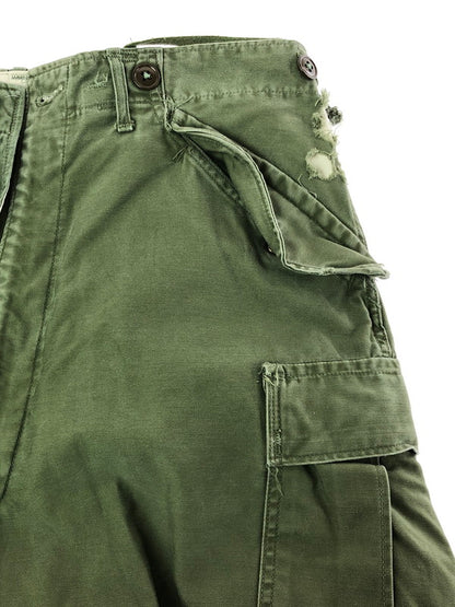 【現状渡し品】【メンズ】 U.S.ARMY アメリカ軍 SCOVILL GRIPPER ZIPPER M-65 FIELD PANTS スコビル グリッパージッパー M-65 フィールドパンツ 157-260410-rt-10-tag サイズ：M カラー：カーキ 万代Net店