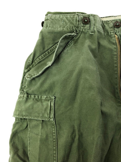 【現状渡し品】【メンズ】 U.S.ARMY アメリカ軍 SCOVILL GRIPPER ZIPPER M-65 FIELD PANTS スコビル グリッパージッパー M-65 フィールドパンツ 157-260410-rt-10-tag サイズ：M カラー：カーキ 万代Net店