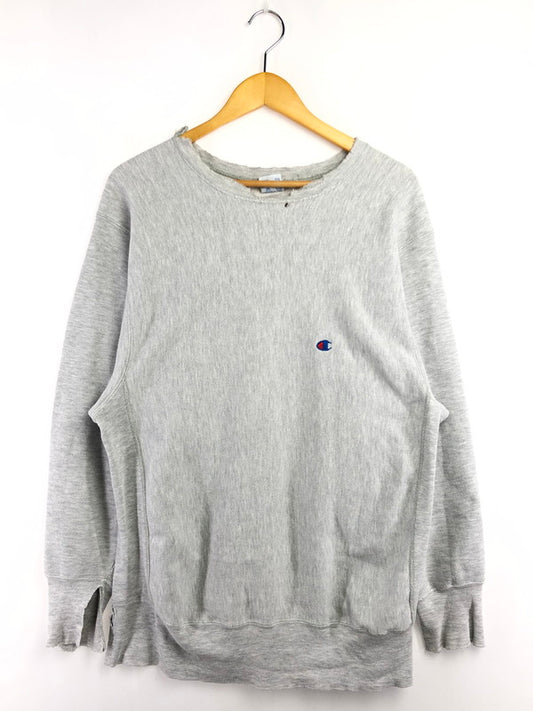 【現状渡し品】【メンズ】 Champion チャンピオン 90’s REVERSE WEAVE CREWNECK SWEAT リバース ウィーブ クルーネック シャツ 刺繍タグ 146-260403-rt-14-tagh サイズ：XL カラー：グレー 万代Net店
