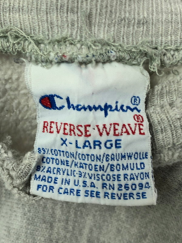 【現状渡し品】【メンズ】 Champion チャンピオン 90’s REVERSE WEAVE CREWNECK SWEAT リバース ウィーブ クルーネック シャツ 刺繍タグ 146-260403-rt-14-tagh サイズ：XL カラー：グレー 万代Net店