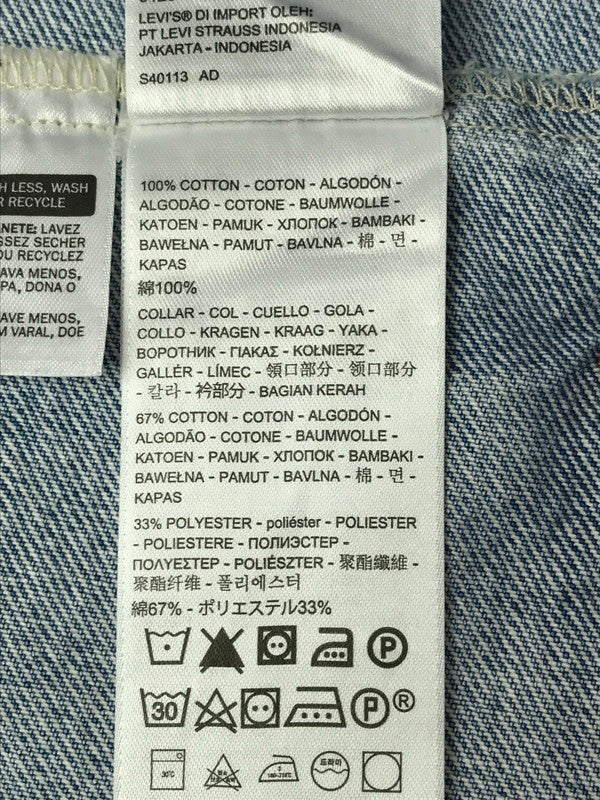 【中古品】【メンズ】 Levi's リーバイス DENIM TRUCKER JACKET A0640-0000 デニム トラッカージャケット ライトアウター 147-260405-na-12-tag サイズ：XL カラー：ライトインディゴ 万代Net店