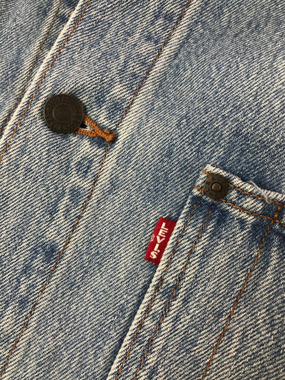 【中古品】【メンズ】 Levi's リーバイス DENIM TRUCKER JACKET A0640-0000 デニム トラッカージャケット ライトアウター 147-260405-na-12-tag サイズ：XL カラー：ライトインディゴ 万代Net店