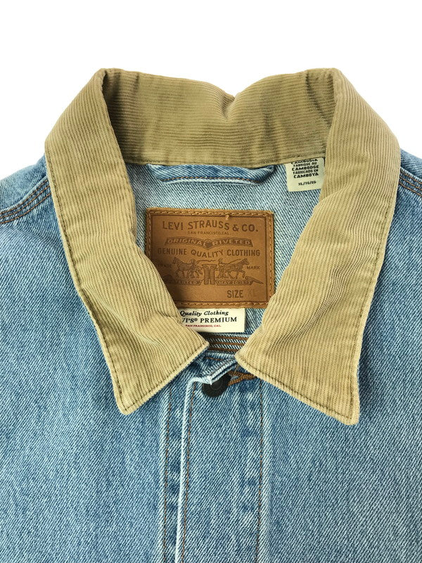【中古品】【メンズ】 Levi's リーバイス DENIM TRUCKER JACKET A0640-0000 デニム トラッカージャケット ライトアウター 147-260405-na-12-tag サイズ：XL カラー：ライトインディゴ 万代Net店