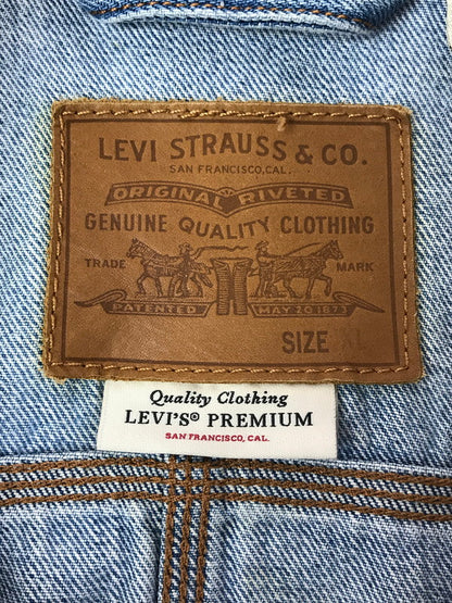 【中古品】【メンズ】 Levi's リーバイス DENIM TRUCKER JACKET A0640-0000 デニム トラッカージャケット ライトアウター 147-260405-na-12-tag サイズ：XL カラー：ライトインディゴ 万代Net店