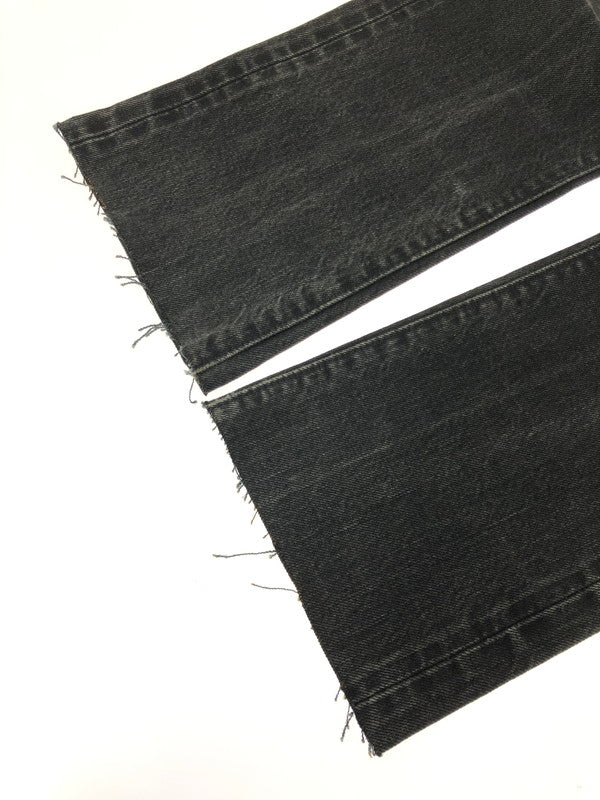 【中古品】【メンズ】 RRL ダブルアールエル BUTTON-FLY DENIM PANTS ボタンフライデニムパンツ 156-260409-rt-15-tag サイズ：28/34 カラー：ブラック 万代Net店