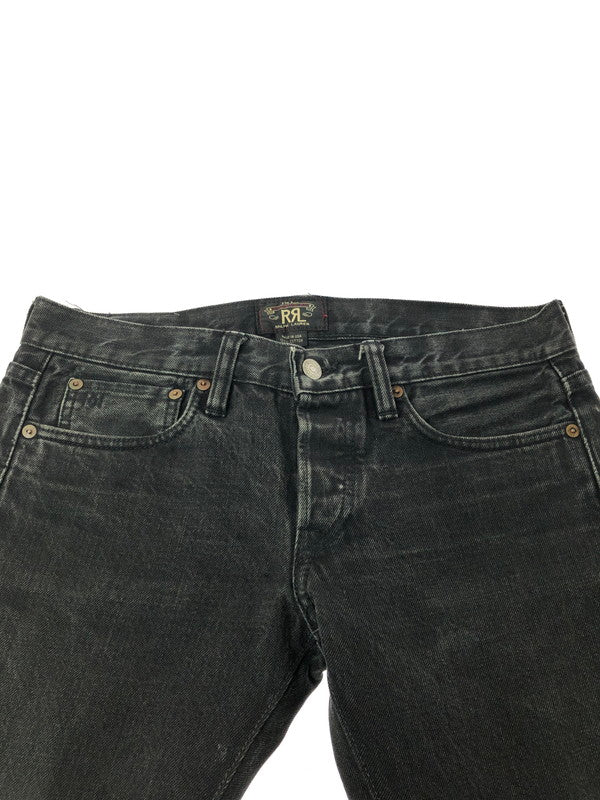 【中古品】【メンズ】 RRL ダブルアールエル BUTTON-FLY DENIM PANTS ボタンフライデニムパンツ 156-260409-rt-15-tag サイズ：28/34 カラー：ブラック 万代Net店