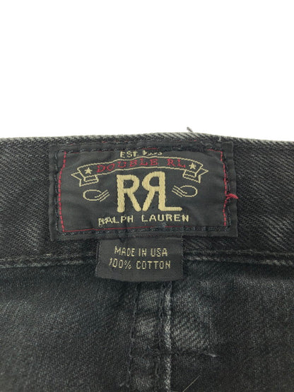 【中古品】【メンズ】 RRL ダブルアールエル BUTTON-FLY DENIM PANTS ボタンフライデニムパンツ 156-260409-rt-15-tag サイズ：28/34 カラー：ブラック 万代Net店
