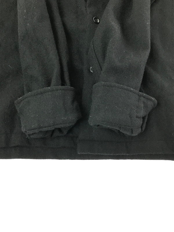 【中古品】【メンズ】 WACKO MARIA ワコマリア TRUMP&DICE OPEN COLLAR WOOL L/S SHIRT オープン カラーシャツ 長袖シャツ 142-260405-na-11-tag サイズ：M カラー：ブラック 万代Net店