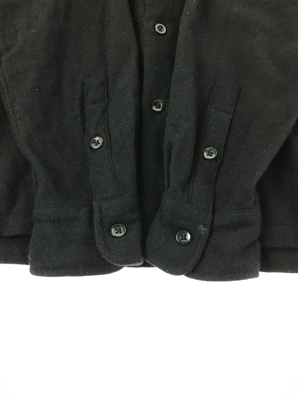 【中古品】【メンズ】 WACKO MARIA ワコマリア TRUMP&DICE OPEN COLLAR WOOL L/S SHIRT オープン カラーシャツ 長袖シャツ 142-260405-na-11-tag サイズ：M カラー：ブラック 万代Net店