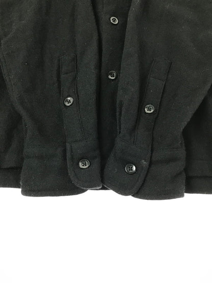 【中古品】【メンズ】 WACKO MARIA ワコマリア TRUMP&DICE OPEN COLLAR WOOL L/S SHIRT オープン カラーシャツ 長袖シャツ 142-260405-na-11-tag サイズ：M カラー：ブラック 万代Net店