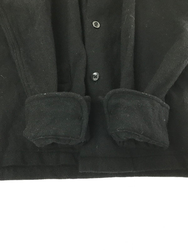 【中古品】【メンズ】 WACKO MARIA ワコマリア TRUMP&DICE OPEN COLLAR WOOL L/S SHIRT オープン カラーシャツ 長袖シャツ 142-260405-na-11-tag サイズ：M カラー：ブラック 万代Net店