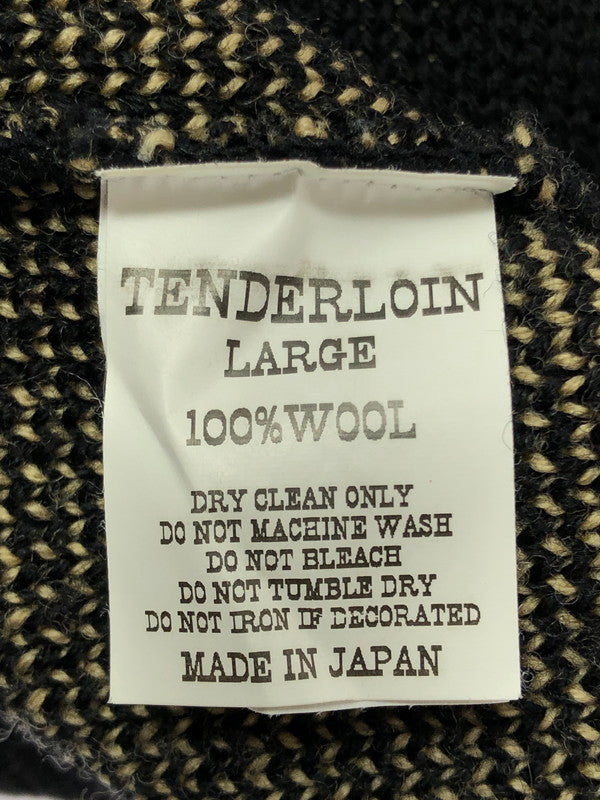【中古品】【メンズ】 TENDERLOIN テンダーロイン 15AW T-BOAT NECK SWEATER ティー ボート ネック セーター 142-260404-rt-07-tag サイズ：L カラー：ブラック 万代Net店