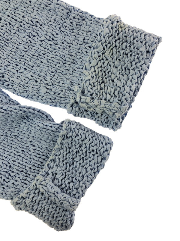 【中古品】【メンズ】 AMBUSH アンブッシュ 17AW LOVE&LIFE KNITTED OVERSIZED SWEATER AMBKN-104 編み込みオーバーサイズニット 142-260404-rt-08-tag サイズ：2 カラー：ライトブルー 万代Net店