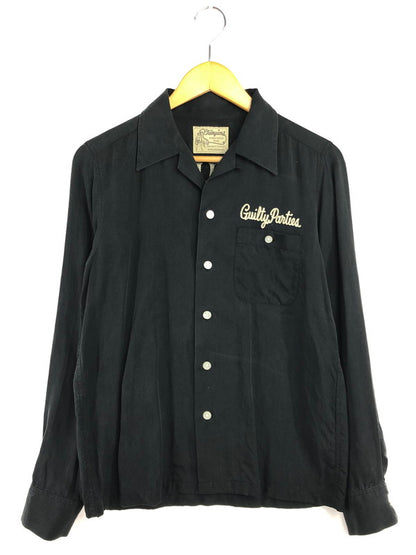 【中古品】【メンズ】 WACKO MARIA ワコマリア RODEO TAILOR TEXAS CHAMPIONS TEXAS RAYON L/S SHIRT ロデオテーラー テキサスチャンピオンズ テキサス シャツ 142-260403-rt-16-tagh サイズ：S カラー：ブラック 万代Net店