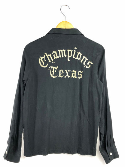 【中古品】【メンズ】 WACKO MARIA ワコマリア RODEO TAILOR TEXAS CHAMPIONS TEXAS RAYON L/S SHIRT ロデオテーラー テキサスチャンピオンズ テキサス シャツ 142-260403-rt-16-tagh サイズ：S カラー：ブラック 万代Net店