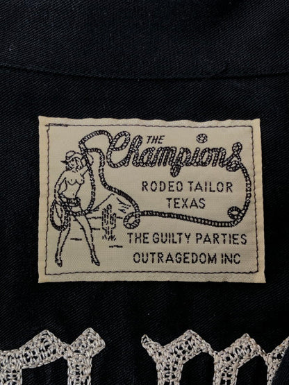 【中古品】【メンズ】 WACKO MARIA ワコマリア RODEO TAILOR TEXAS CHAMPIONS TEXAS RAYON L/S SHIRT ロデオテーラー テキサスチャンピオンズ テキサス シャツ 142-260403-rt-16-tagh サイズ：S カラー：ブラック 万代Net店
