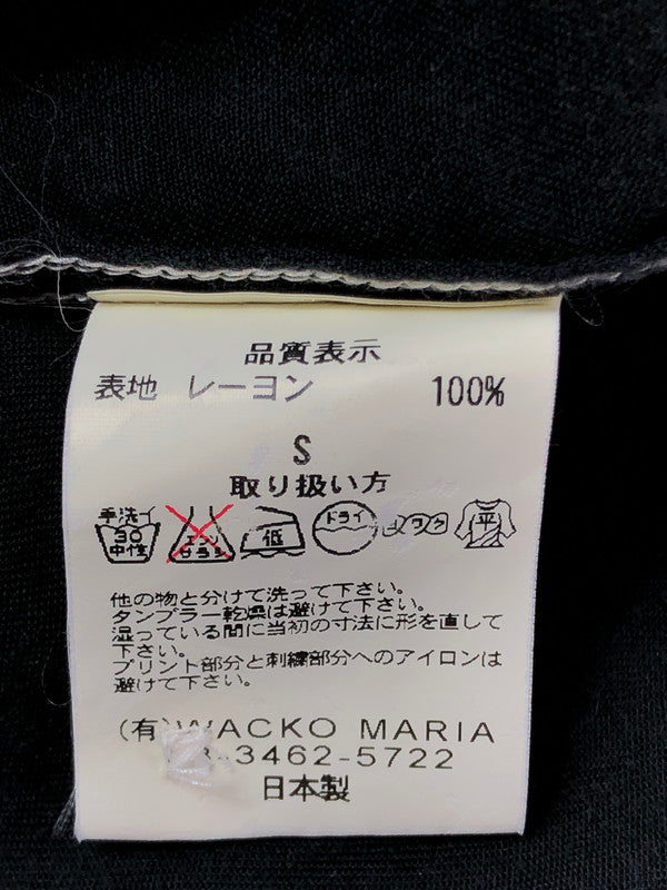 【中古品】【メンズ】 WACKO MARIA ワコマリア RODEO TAILOR TEXAS CHAMPIONS TEXAS RAYON L/S SHIRT ロデオテーラー テキサスチャンピオンズ テキサス シャツ 142-260403-rt-16-tagh サイズ：S カラー：ブラック 万代Net店