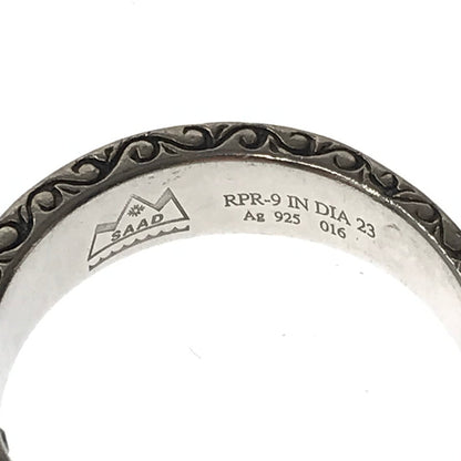【中古品】【メンズ】 SAAD PREMIUM サード プレミアム RPR-9 IN DIA SV925 ジオメトリックパターンリング 指輪 アクセサリー 191-260623-na-03-tagh サイズ：23 カラー：シルバー 万代Net店