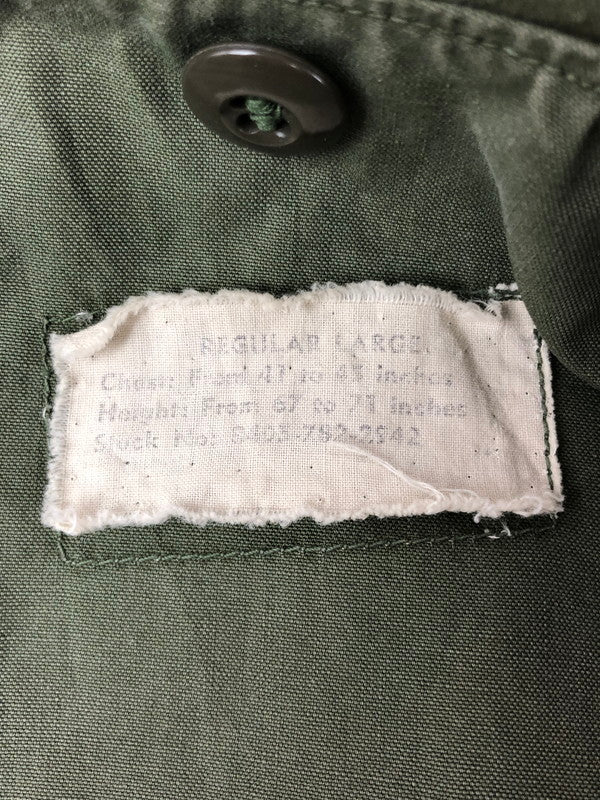 【現状渡し品】【メンズ】 US ARMY アメリカ軍 60～70's M-65 FIELD JACKET 8405-782-2942 TALONジッパー フィールド ジャケット 146-260403-rt-19-tagh サイズ：L カラー：カーキ 万代Net店
