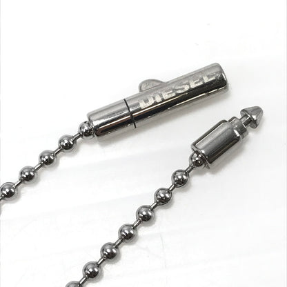 【中古品】【メンズ】 DIESEL ディーゼル MINI DOUBLE DOG TAG NECKLACE DX0202040 ミニ ダブル ドッグ タグ ネックレス アクセサリー 192-260626-rt-03-tagh カラー：シルバー 万代Net店