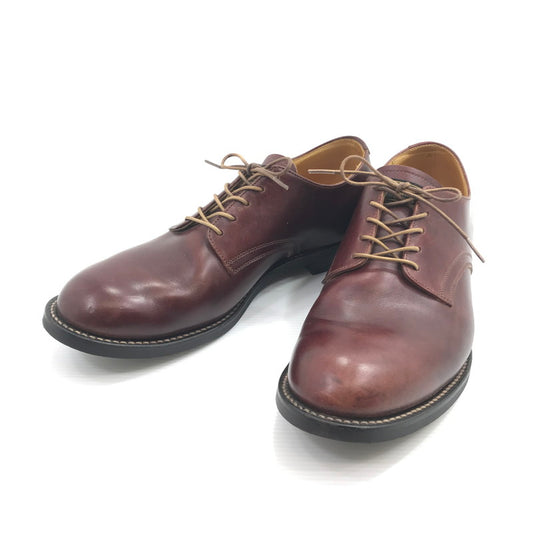 【中古品】【メンズ】 NEIGHBORHOOD ネイバーフッド PLAIN TOE プレーントゥドレスシューズ 靴 164-260411-na-20-tagh サイズ：9 カラー：バーガンディー系 万代Net店