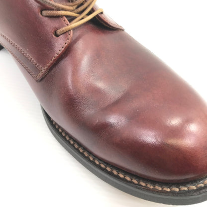 【中古品】【メンズ】 NEIGHBORHOOD ネイバーフッド PLAIN TOE プレーントゥドレスシューズ 靴 164-260411-na-20-tagh サイズ：9 カラー：バーガンディー系 万代Net店