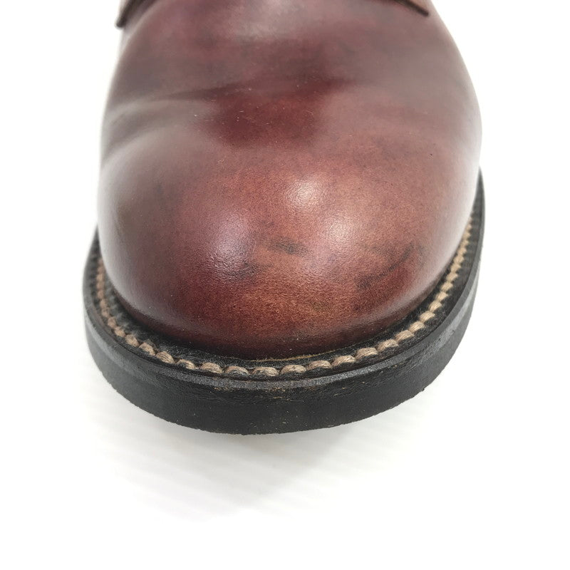 【中古品】【メンズ】 NEIGHBORHOOD ネイバーフッド PLAIN TOE プレーントゥドレスシューズ 靴 164-260411-na-20-tagh サイズ：9 カラー：バーガンディー系 万代Net店