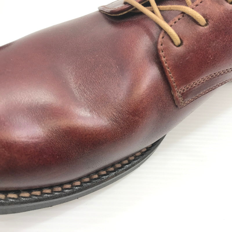 【中古品】【メンズ】 NEIGHBORHOOD ネイバーフッド PLAIN TOE プレーントゥドレスシューズ 靴 164-260411-na-20-tagh サイズ：9 カラー：バーガンディー系 万代Net店