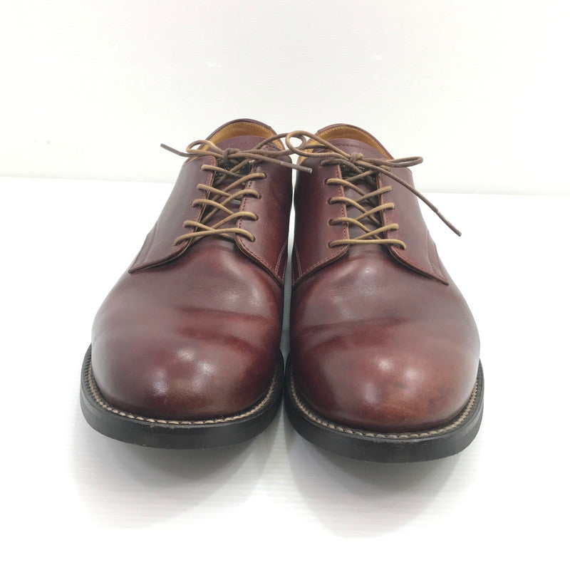 【中古品】【メンズ】 NEIGHBORHOOD ネイバーフッド PLAIN TOE プレーントゥドレスシューズ 靴 164-260411-na-20-tagh サイズ：9 カラー：バーガンディー系 万代Net店