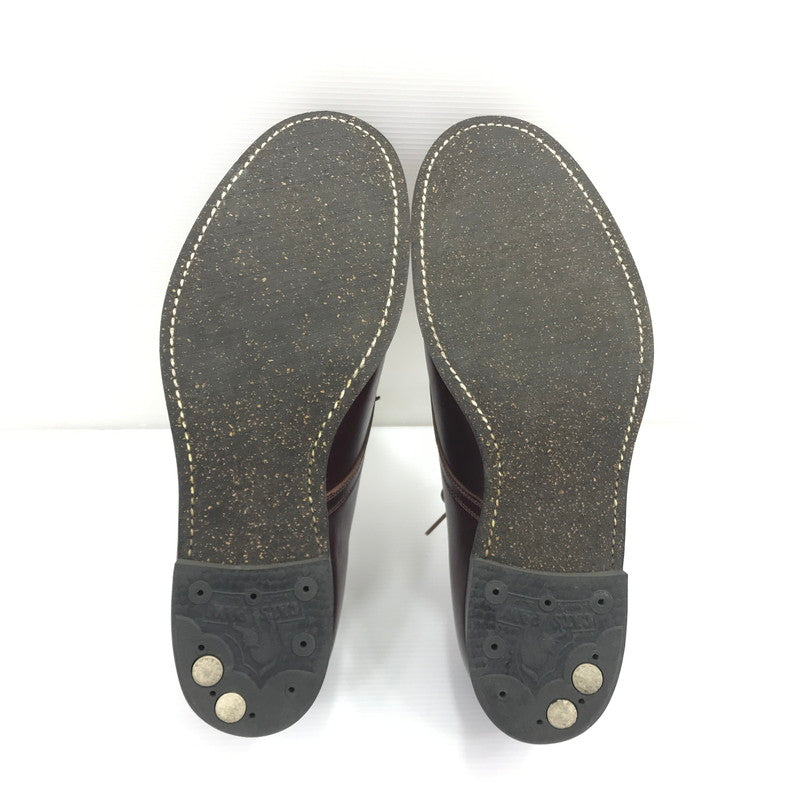 【中古品】【メンズ】 NEIGHBORHOOD ネイバーフッド PLAIN TOE プレーントゥドレスシューズ 靴 164-260411-na-20-tagh サイズ：9 カラー：バーガンディー系 万代Net店
