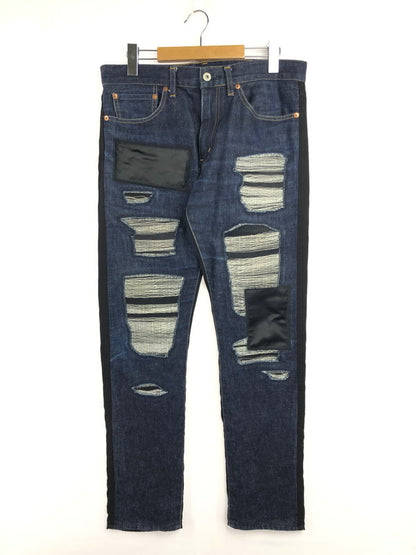 【中古品】【メンズ】 EYE JUNYA WATANABE COMME DES GARCONS WP-P039 2015AW COTTON DENIM x WOOL DOESKIN PANTS 151-260409-rt-14-tag サイズ：L カラー：インディゴ/ブラック 万代Net店