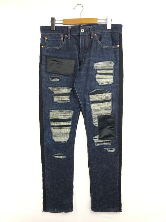 【中古品】【メンズ】 EYE JUNYA WATANABE COMME DES GARCONS WP-P039 2015AW COTTON DENIM x WOOL DOESKIN PANTS 151-260409-rt-14-tag サイズ：L カラー：インディゴ/ブラック 万代Net店
