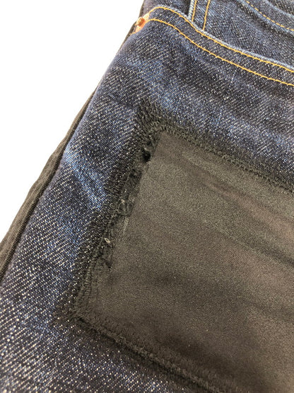 【中古品】【メンズ】 EYE JUNYA WATANABE COMME DES GARCONS WP-P039 2015AW COTTON DENIM x WOOL DOESKIN PANTS 151-260409-rt-14-tag サイズ：L カラー：インディゴ/ブラック 万代Net店