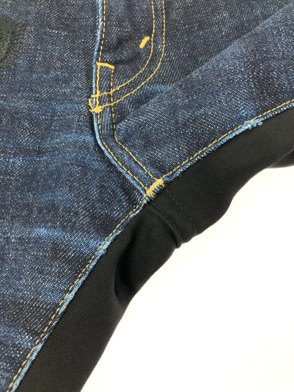 【中古品】【メンズ】 EYE JUNYA WATANABE COMME DES GARCONS WP-P039 2015AW COTTON DENIM x WOOL DOESKIN PANTS 151-260409-rt-14-tag サイズ：L カラー：インディゴ/ブラック 万代Net店