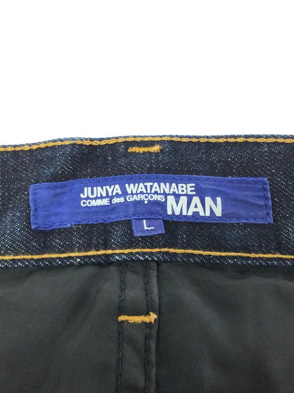 【中古品】【メンズ】 EYE JUNYA WATANABE COMME DES GARCONS WP-P039 2015AW COTTON DENIM x WOOL DOESKIN PANTS 151-260409-rt-14-tag サイズ：L カラー：インディゴ/ブラック 万代Net店