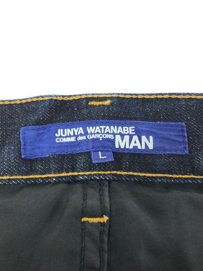【中古品】【メンズ】 EYE JUNYA WATANABE COMME DES GARCONS WP-P039 2015AW COTTON DENIM x WOOL DOESKIN PANTS 151-260409-rt-14-tag サイズ：L カラー：インディゴ/ブラック 万代Net店
