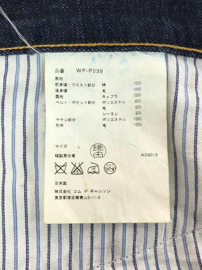 【中古品】【メンズ】 EYE JUNYA WATANABE COMME DES GARCONS WP-P039 2015AW COTTON DENIM x WOOL DOESKIN PANTS 151-260409-rt-14-tag サイズ：L カラー：インディゴ/ブラック 万代Net店